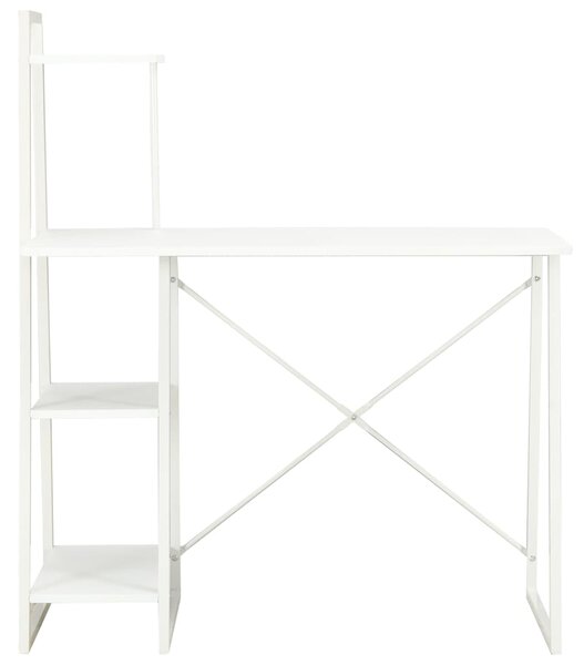 Psací stůl s poličkami bílý 102 x 50 x 117 cm 20282