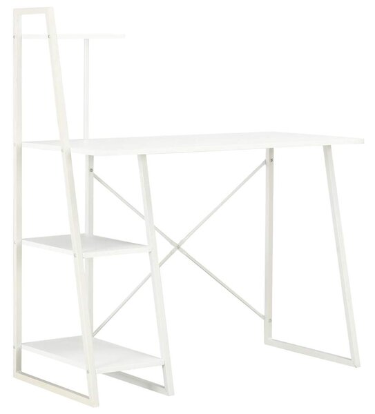Psací stůl s poličkami bílý 102 x 50 x 117 cm 20282
