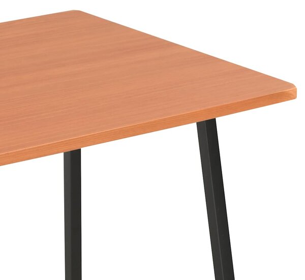 Psací stůl s poličkami černý a hnědý 102 x 50 x 117 cm 20285