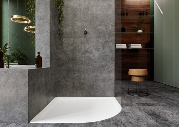Kaldewei Arrondo - Sprchová vanička s polystyrenovým nosičem 900x900 mm, alpská bílá 460048040001