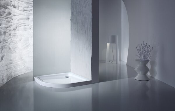 Kaldewei Arrondo - Sprchová vanička s polystyrenovým nosičem 900x900 mm, alpská bílá 460048040001