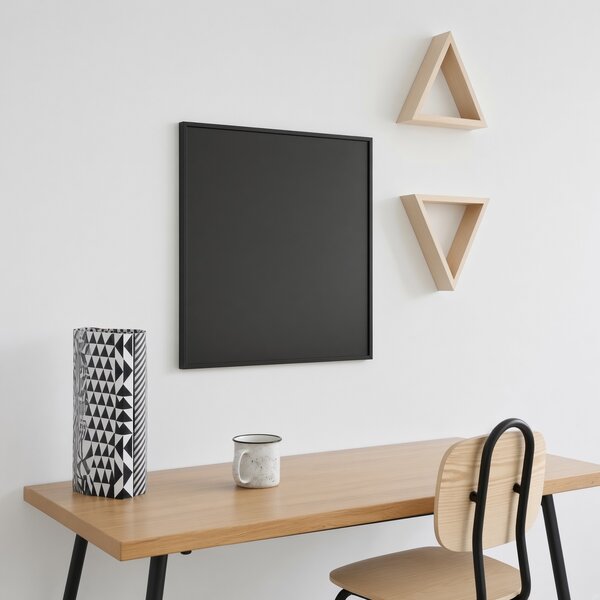 Toptabule.sk Černá magnetická popisná tabule PREMIUM v hliníkovém černém rámu 60x40 cm