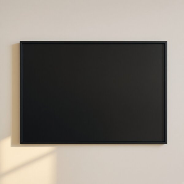 Toptabule.sk Černá magnetická popisná tabule PREMIUM v hliníkovém černém rámu 60x40 cm