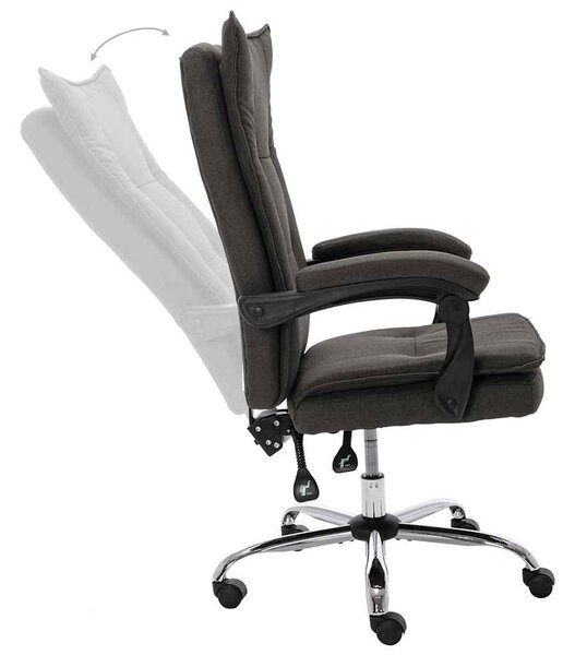 Kancelářská židle šedá textil 20366