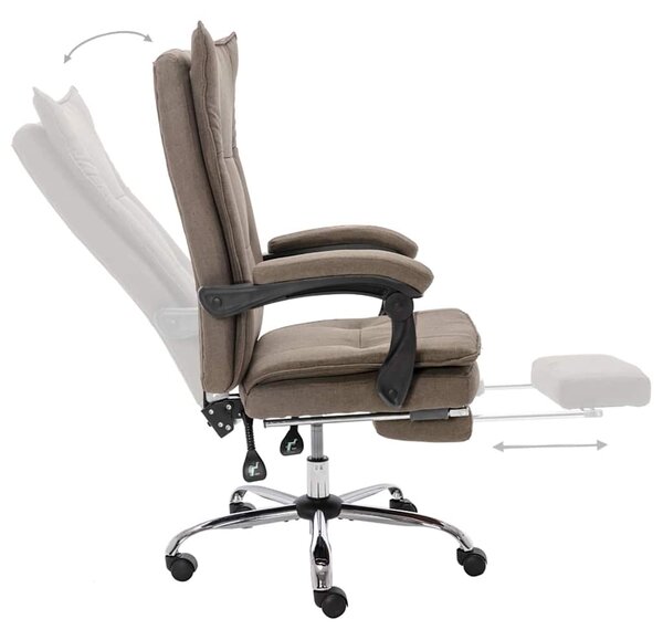 Kancelářská židle taupe textil 20367