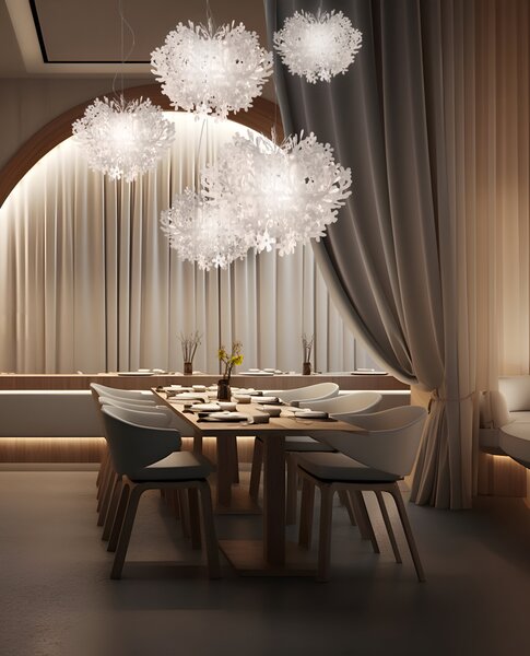 Slamp designová závěsná svítidla Fiorella Suspension (průměr 76 cm)