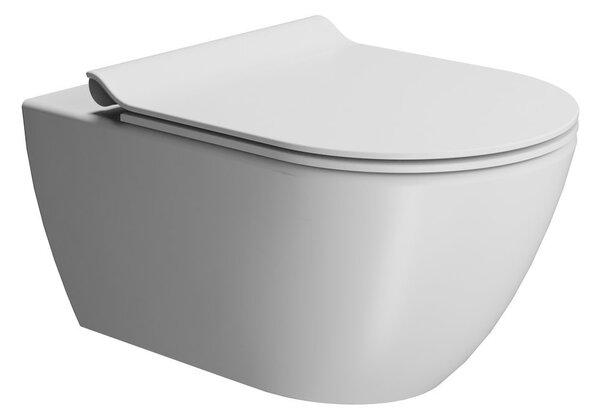 GSI GSI, PURA závěsná WC mísa, Swirlflush, 55x36 cm, bílá dual-mat, 881509