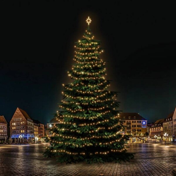 DECOLED LED světelná sada na vánoční stromy vysoké 21-23 m, teplá bílá
