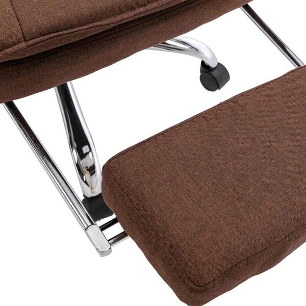 Kancelářská židle hnědá textil 20368