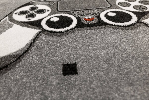 Koberec Lima G928A Gamepad světle šedý / tmavě šedý kruh