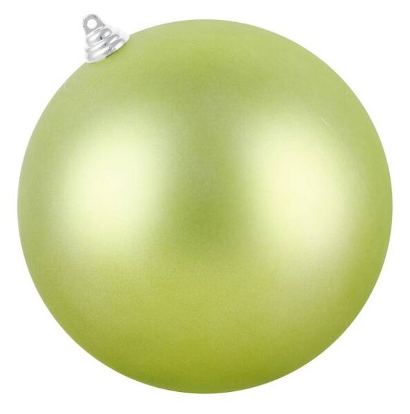 DECOLED Velká vánoční ozdoba 20 cm plastová koule zelená matná