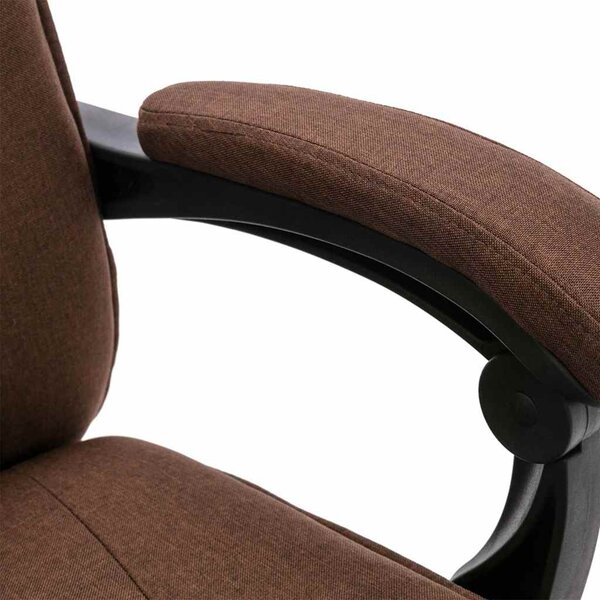 Masážní kancelářská židle hnědá textil 20374