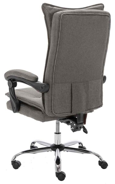 Masážní kancelářská židle šedá textil 20372