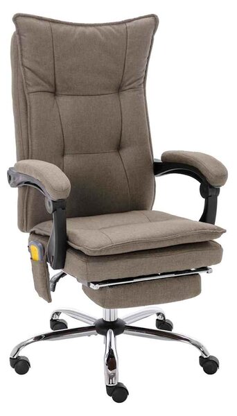 Masážní kancelářská židle taupe textil 20373