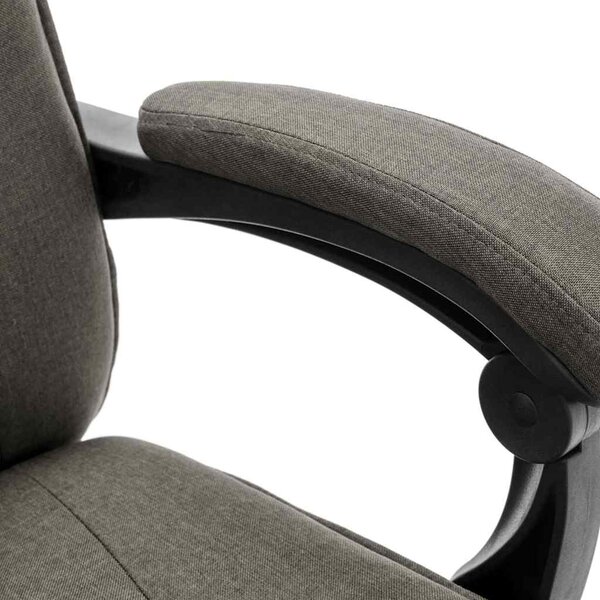 Masážní kancelářská židle šedá textil 20372