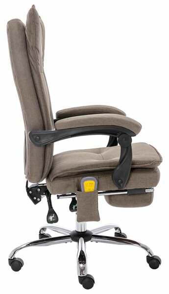 Masážní kancelářská židle taupe textil 20373