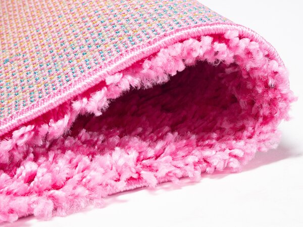 Mono Carpet, Kusový koberec Efor Shaggy 7182 Pink, 160x230, růžová, dětský pokoj