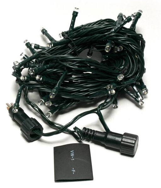 DECOLED Hobby Line LED světelný řetěz, venkovní, 4 m, barevný, 32 diod, tmavě zelený kabel, IP44, prodlužovací