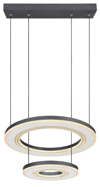 GLOBO 67191-50 BLASIUS závěsné svítidlo D500mm LED 50W/1800lm 2700-6000K černá, dálkový ovladač