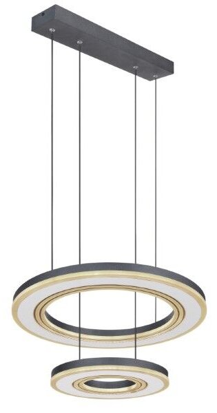 GLOBO 67191-50 BLASIUS závěsné svítidlo D500mm LED 50W/1800lm 2700-6000K černá, dálkový ovladač