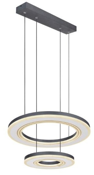 GLOBO 67191-50 BLASIUS závěsné svítidlo D500mm LED 50W/1800lm 2700-6000K černá, dálkový ovladač