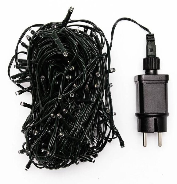 DECOLED LED světelný řetěz, venkovní, 40 m, barevný, 200 diod, černý kabel, IP44, vč. zdroje