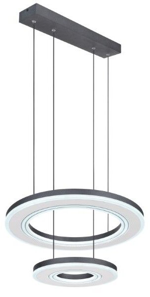 GLOBO 67191-50 BLASIUS závěsné svítidlo D500mm LED 50W/1800lm 2700-6000K černá, dálkový ovladač