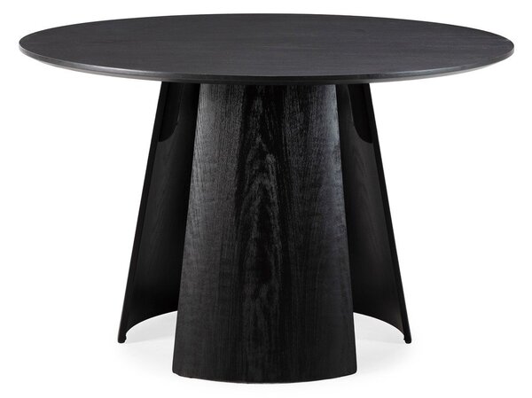 Kulatý jídelní stůl s černou deskou ø 120 cm Zuri – MOME