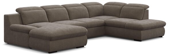 SEDACÍ SOUPRAVA, textil, šedá Welnova - Sedací soupravy