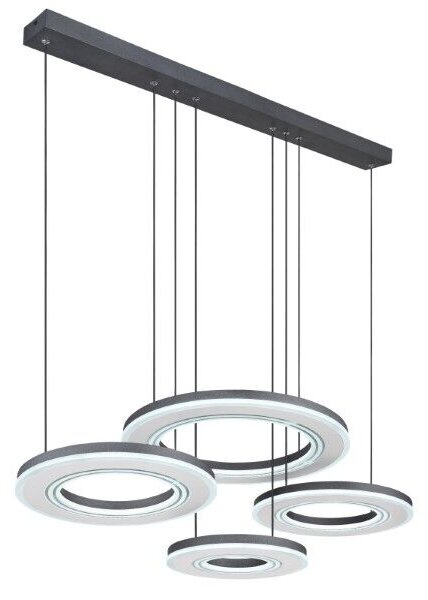 GLOBO 67191-80 BLASIUS závěsné svítidlo LED 80W/2765lm 2700-6000K černá, dálkový ovladač