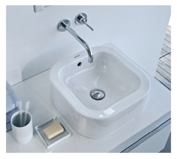 Duravit Happy D - Umyvadlová mísa 400x400 mm, bílá 0458400028