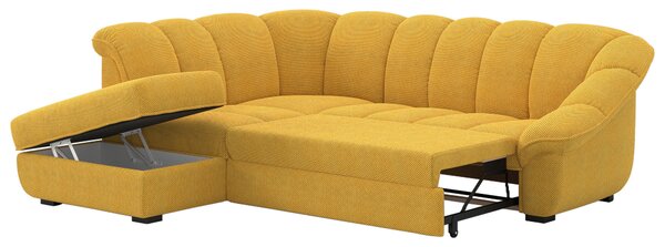 SEDACÍ SOUPRAVA, textil, hořčicově žlutá Welnova - Sedací soupravy