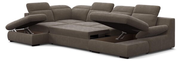 SEDACÍ SOUPRAVA, textil, šedá Welnova - Sedací soupravy