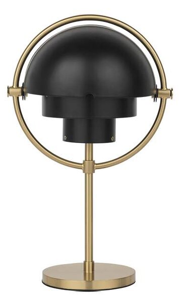 Gubi Přenosná stolní lampa Multi-Lite, black semi matt / brass 10121359