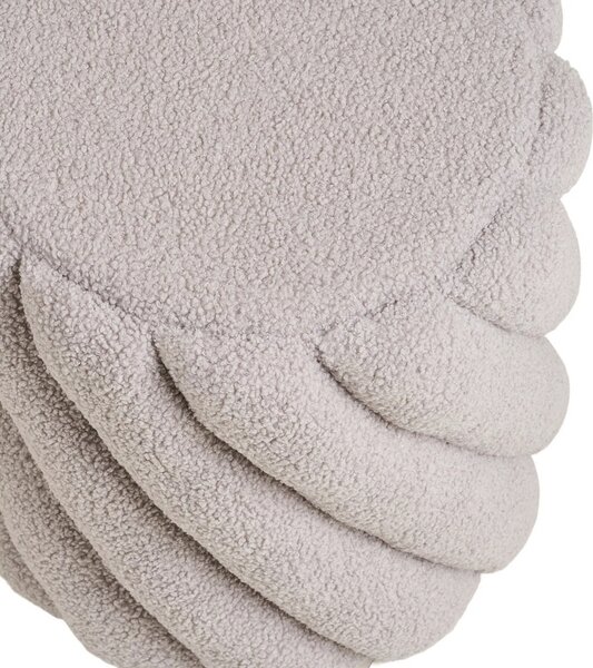 LÉTO -15% Nordic Living Šedý taburet Sansa 38 cm