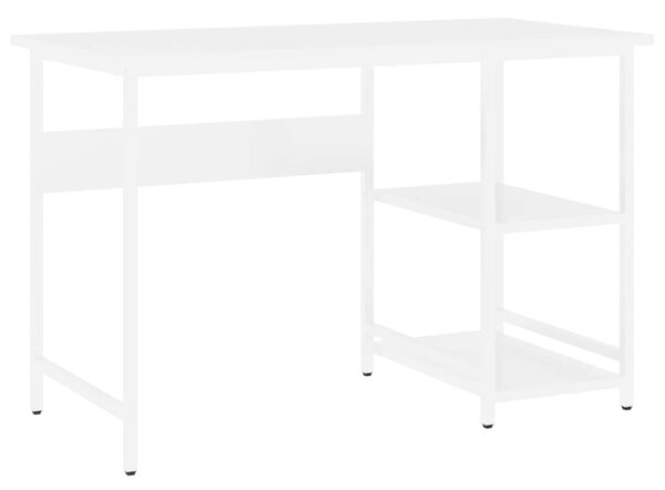 PC stůl bílý 105 x 50 x 72 cm MDF a kov 20551