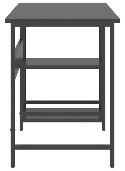 PC stůl černý 105 x 50 x 72 cm MDF a kov 20550