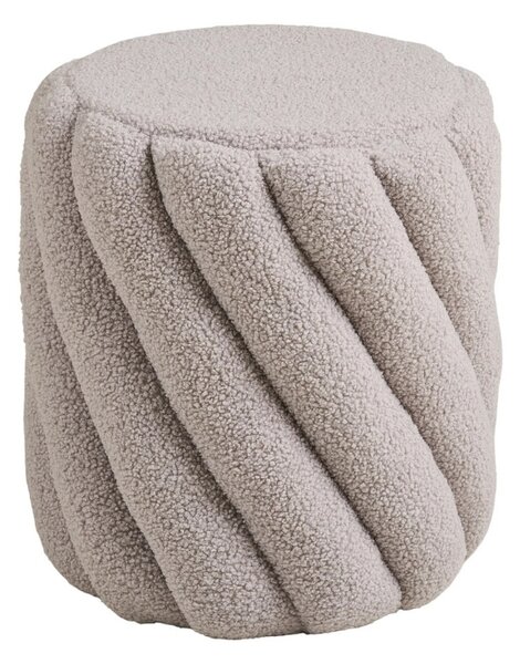 LÉTO -15% Nordic Living Šedý taburet Sansa 38 cm