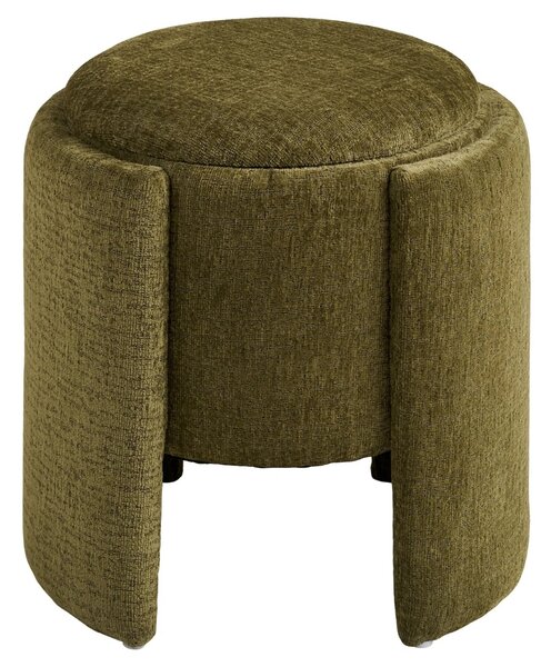 Nordic Living Zelený taburet Walzdor 42 cm