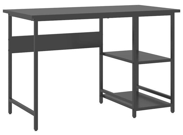 PC stůl černý 105 x 50 x 72 cm MDF a kov 20550