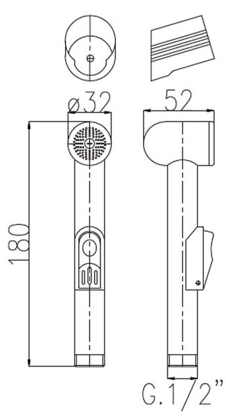 Faris - Sprška BIDETTA, chrom RU1070