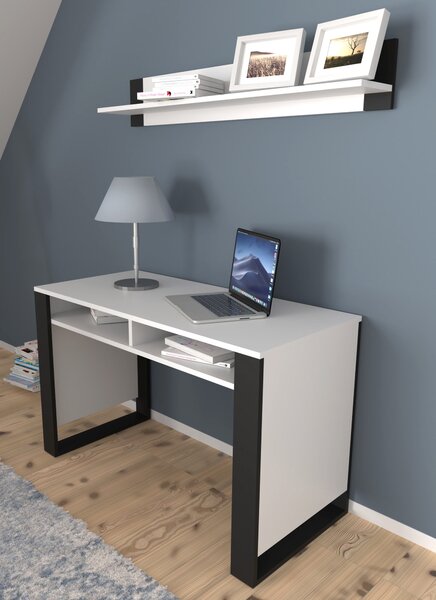 PC stolek Montana (bílá + černá). Akce -23%