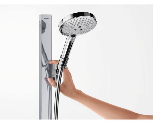Hansgrohe Raindance Select S sprchová sada 120 3jet se sprchovou tyčí 90 cm a miskou na mýdlo, chrom 27648000