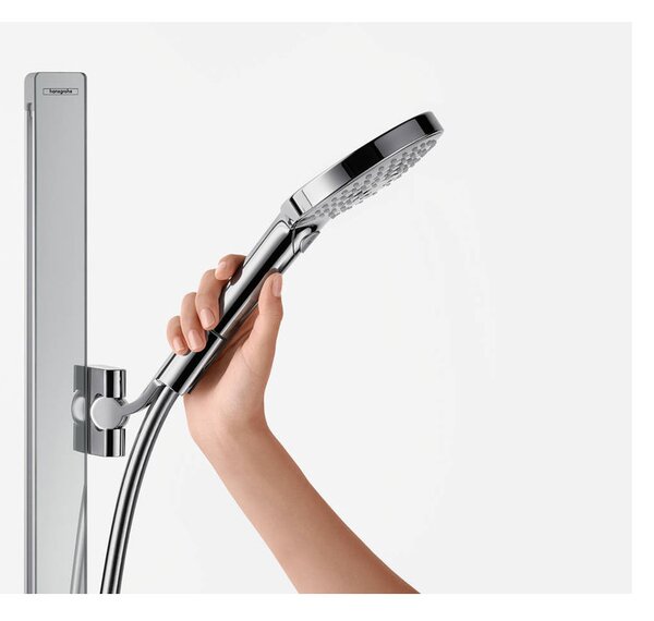 Hansgrohe Raindance Select S sprchová sada 120 3jet se sprchovou tyčí 90 cm a miskou na mýdlo, chrom 27648000
