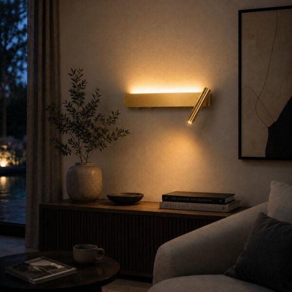 Brilagi - LED Nástěnné bodové svítidlo VIXON LED/3W/230V + LED/7W zlatá CRI 90