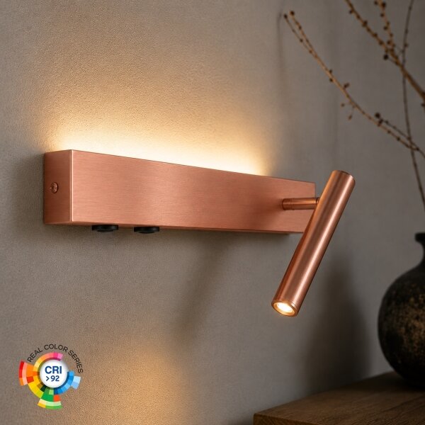 Brilagi -LED Nástěnné bodové svítidlo VIXON LED/3W/230V + LED/7W bronzová CRI 90