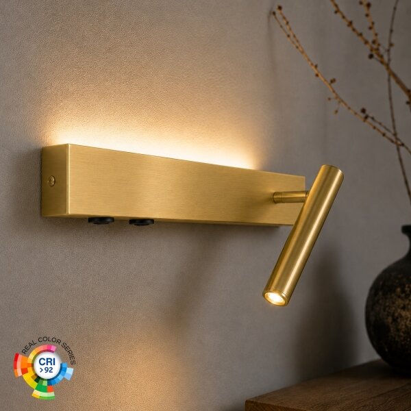 Brilagi - LED Nástěnné bodové svítidlo VIXON LED/3W/230V + LED/7W zlatá CRI 90