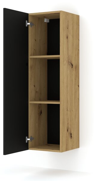 Skříňka Dual 120 (dub artisan + černá). Akce -20%