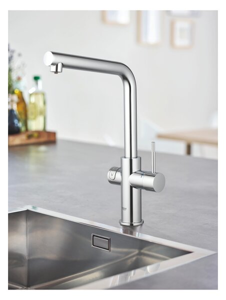 GROHE Blue Home - Startovní sada s výpustí ve tvaru L, Chrom 31454001