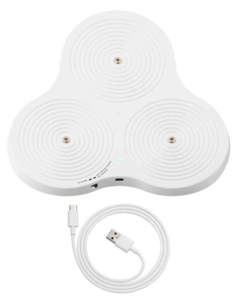 SIRIUS Nabíjecí podložka pro 3 LED dobíjecí svíčky, bílá